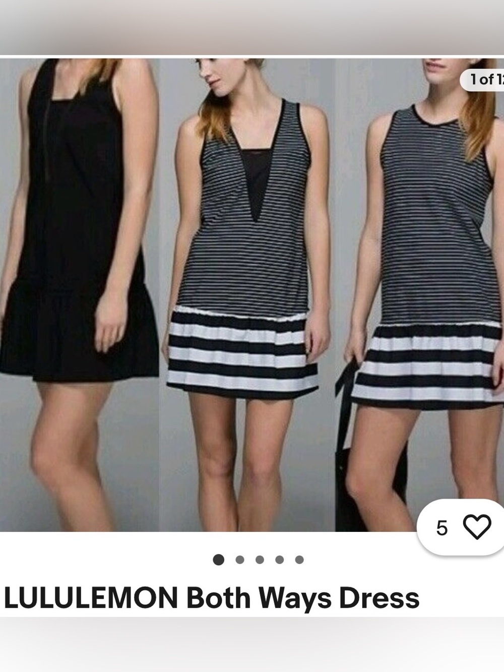 Lululemon Both Ways reversible dress size 6